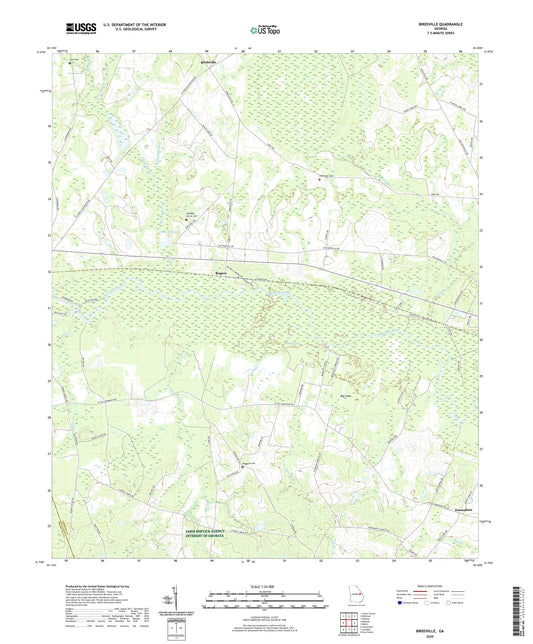 Birdsville Georgia US Topo Map Image