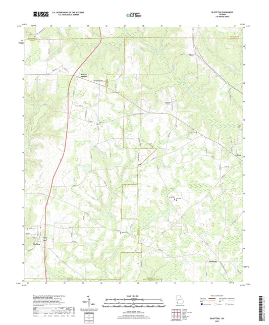 Bluffton Georgia US Topo Map Image