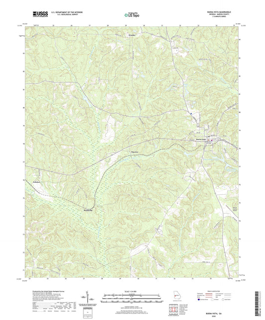 Buena Vista Georgia US Topo Map Image