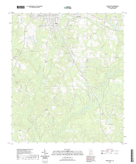 Cairo South Georgia US Topo Map Image