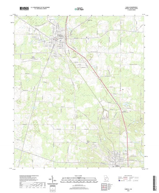 Camilla Georgia US Topo Map Image
