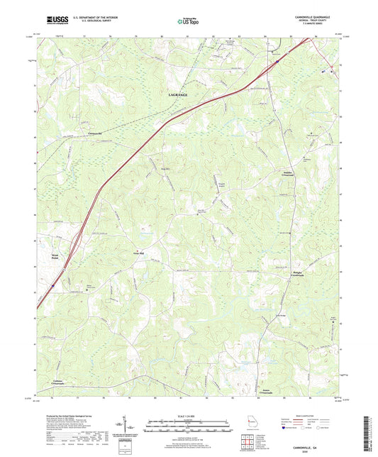 Cannonville Georgia US Topo Map Image