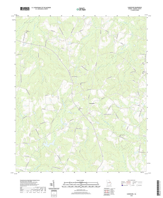 Canoochee Georgia US Topo Map Image