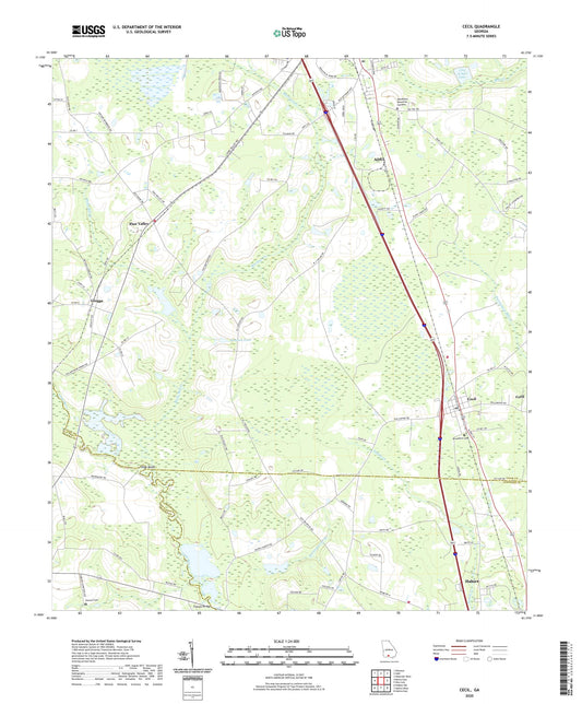 Cecil Georgia US Topo Map Image