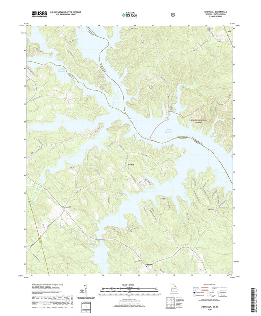 Chennault Georgia US Topo Map Image