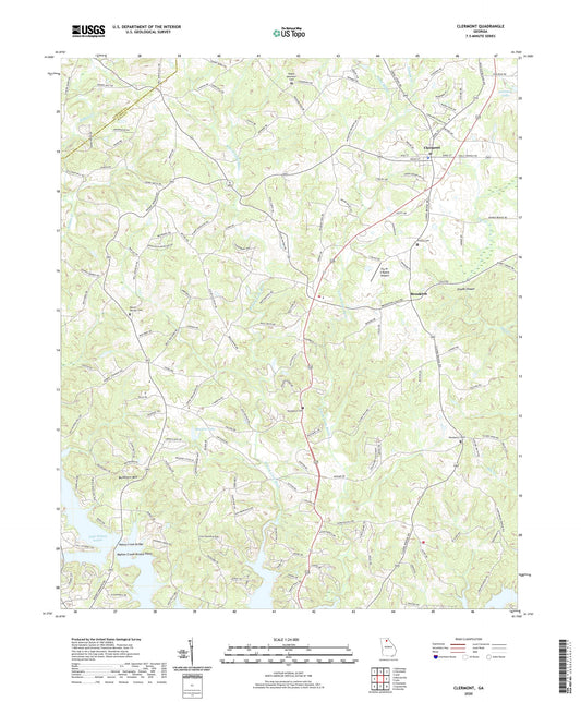 Clermont Georgia US Topo Map Image