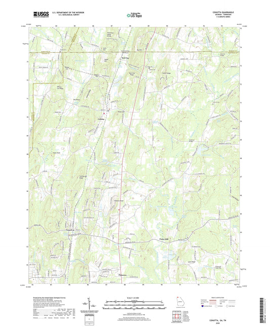 Cohutta Georgia US Topo Map Image