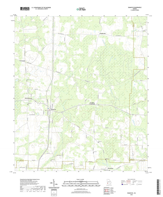Damascus Georgia US Topo Map Image
