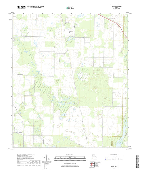 Desser Georgia US Topo Map Image