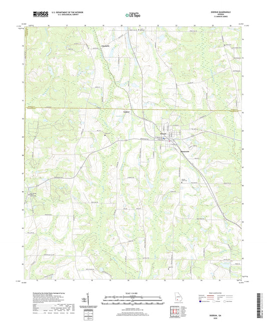 Doerun Georgia US Topo Map Image