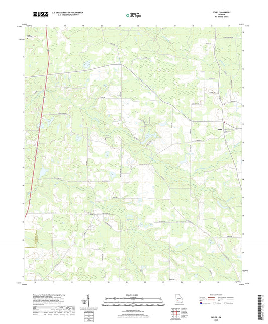 Doles Georgia US Topo Map Image