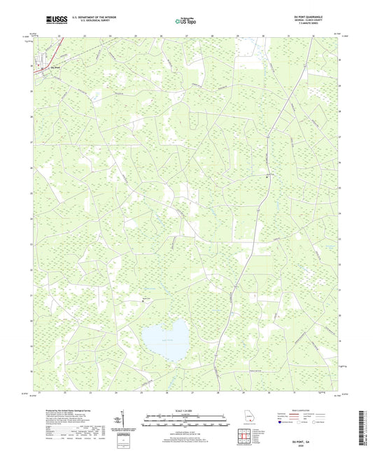 Du Pont Georgia US Topo Map Image