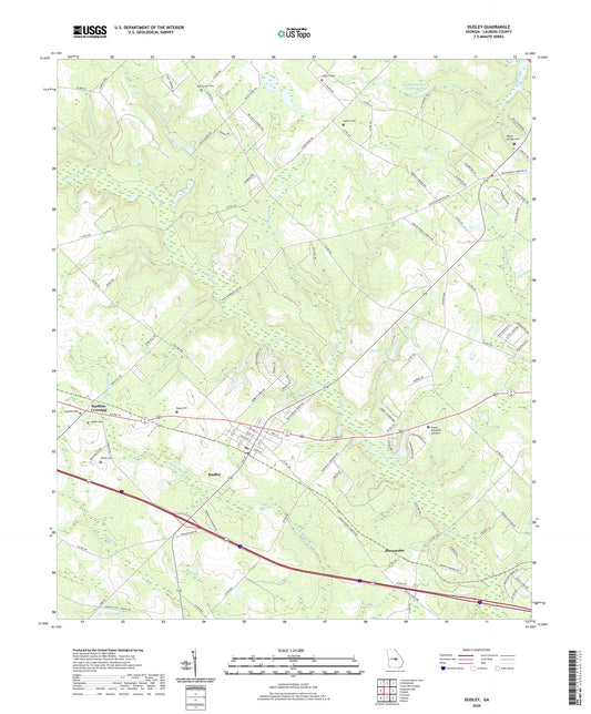 Dudley Georgia US Topo Map Image