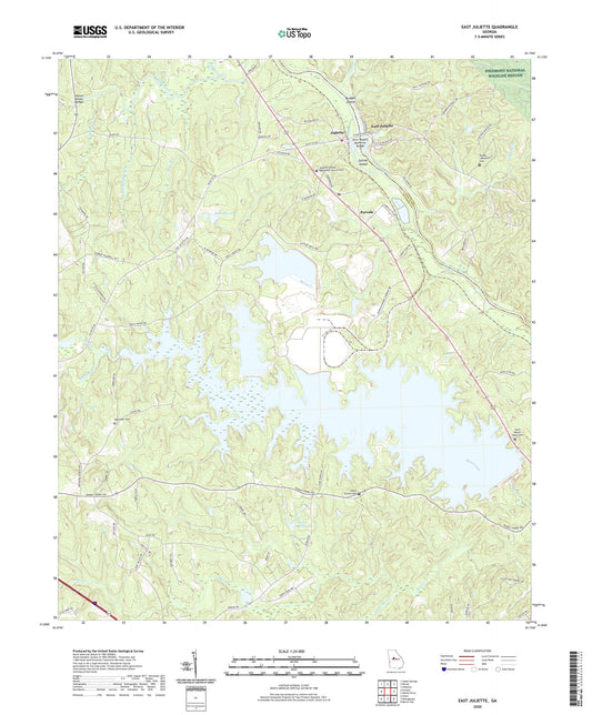 East Juliette Georgia US Topo Map Image