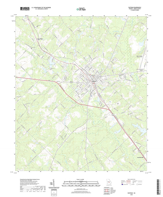 Eastman Georgia US Topo Map Image