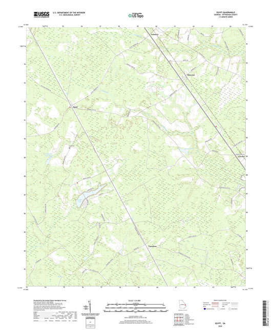 Egypt Georgia US Topo Map Image