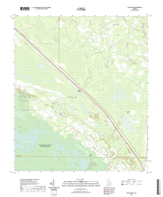 Fort Mudge Georgia US Topo Map Image