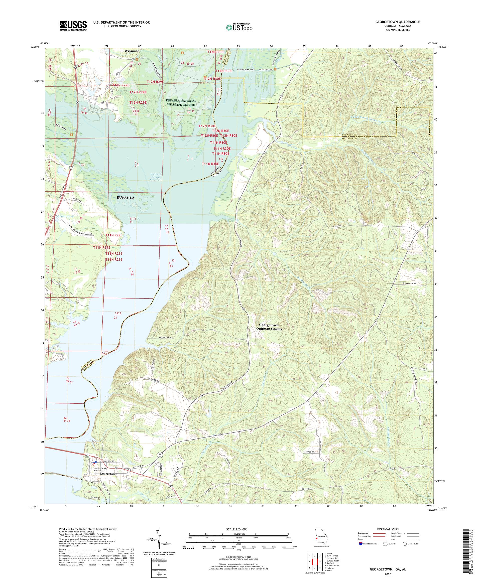 Georgetown Georgia US Topo Map – MyTopo Map Store