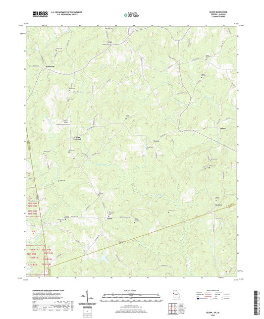 Glenn Georgia US Topo Map Image