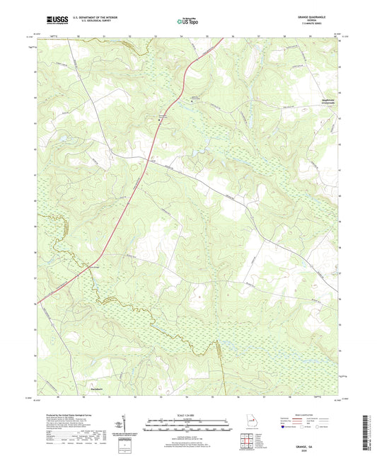 Grange Georgia US Topo Map Image