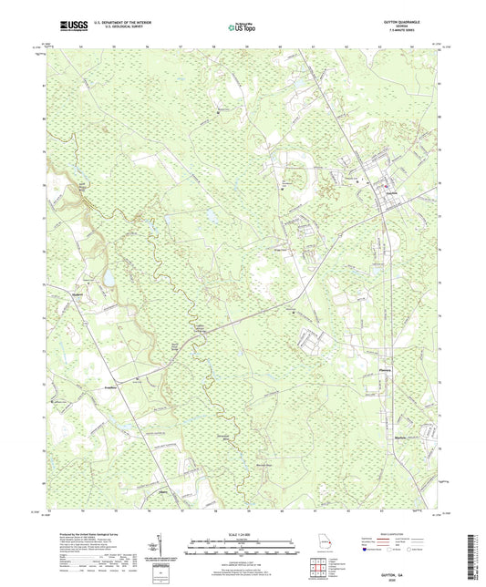 Guyton Georgia US Topo Map Image