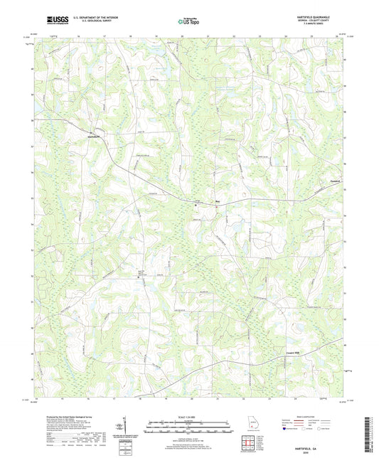 Hartsfield Georgia US Topo Map Image