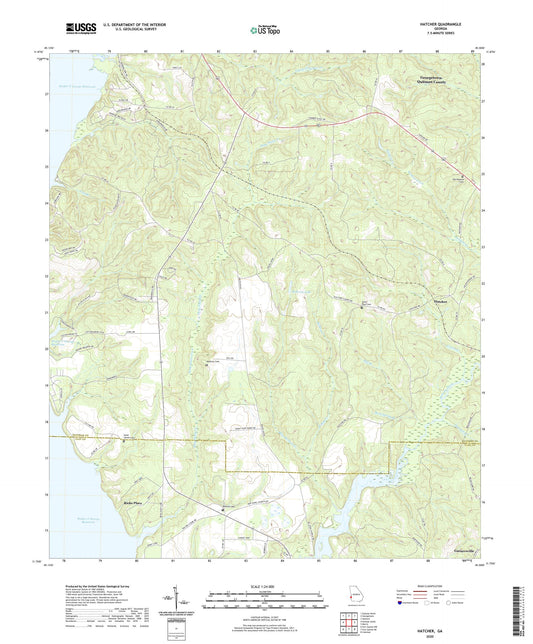 Hatcher Georgia US Topo Map Image