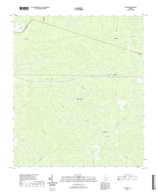 Haylow Georgia US Topo Map Image
