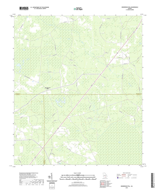 Henderson Still Georgia US Topo Map Image