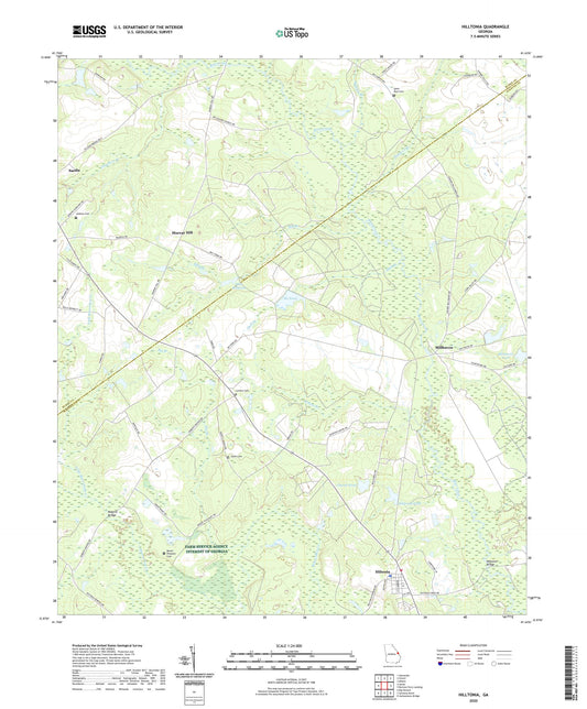 Hilltonia Georgia US Topo Map Image