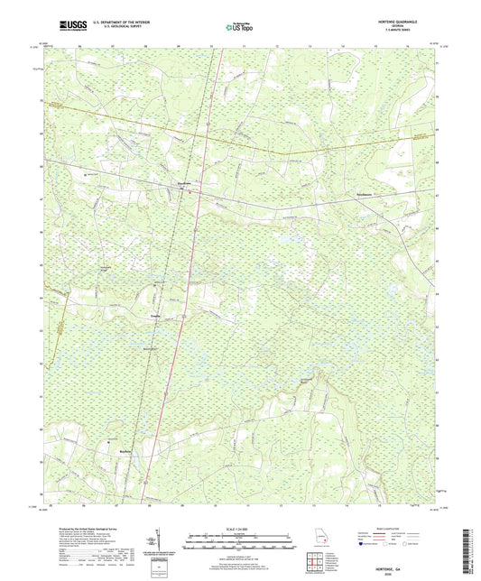 Hortense Georgia US Topo Map Image