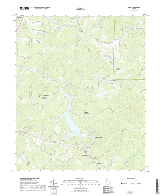 Hulett Georgia US Topo Map Image