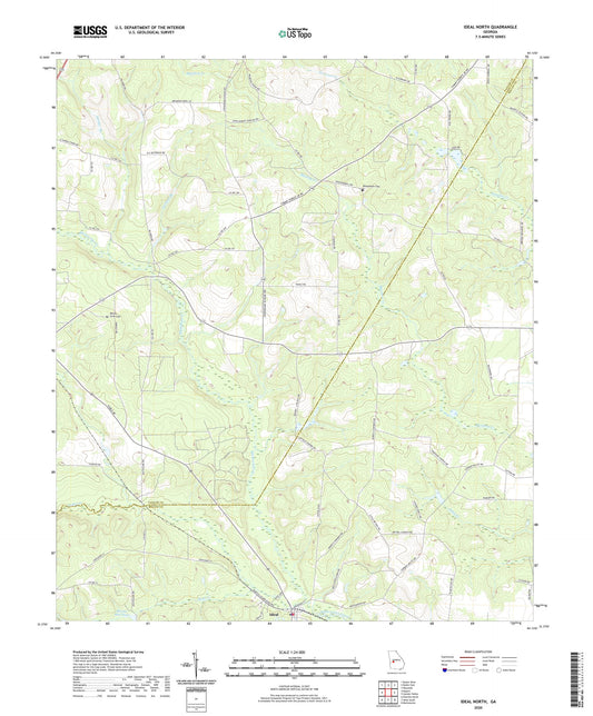 Ideal North Georgia US Topo Map Image