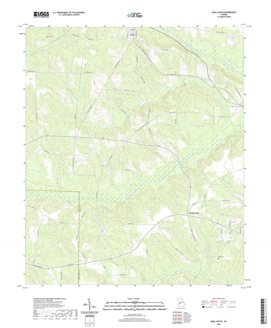 Ideal South Georgia US Topo Map Image