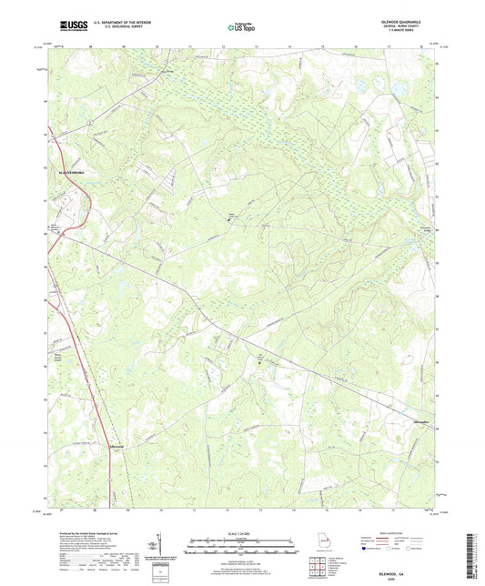 Idlewood Georgia US Topo Map Image