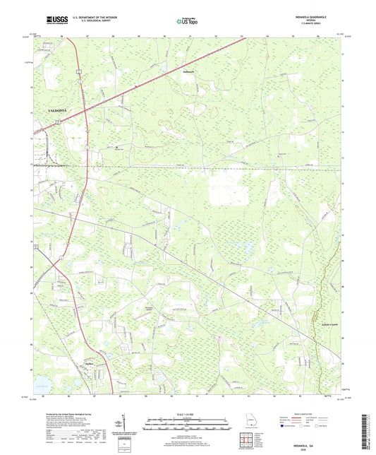 Indianola Georgia US Topo Map Image