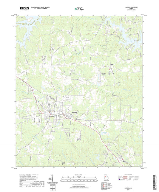 Jackson Georgia US Topo Map Image