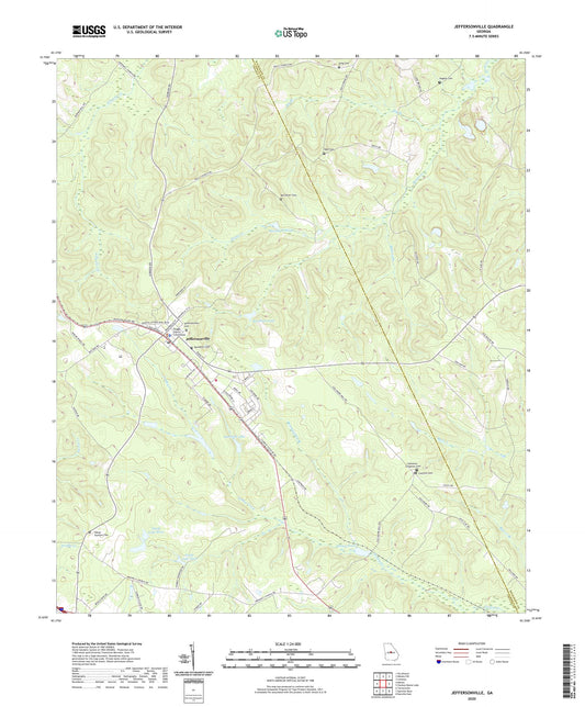 Jeffersonville Georgia US Topo Map Image