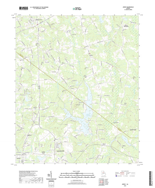 Jersey Georgia US Topo Map Image