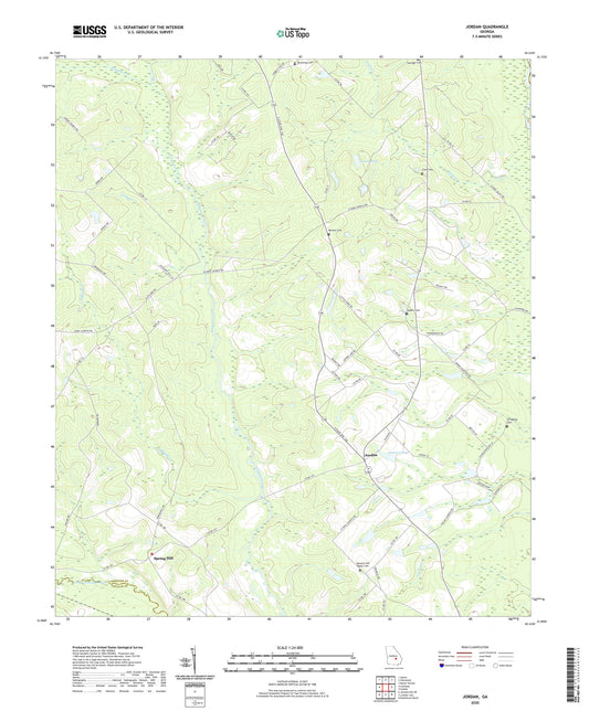 Jordan Georgia US Topo Map Image
