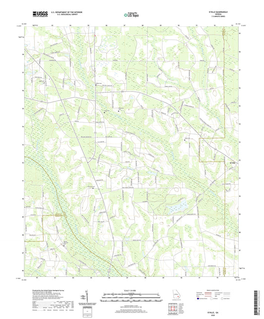 K'Ville Georgia US Topo Map Image