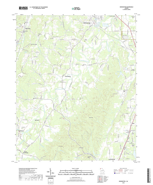 Kensington Georgia US Topo Map Image