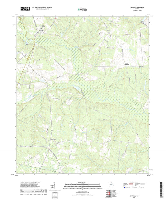 Keysville Georgia US Topo Map Image