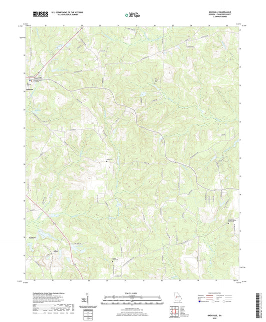 Knoxville Georgia US Topo Map Image
