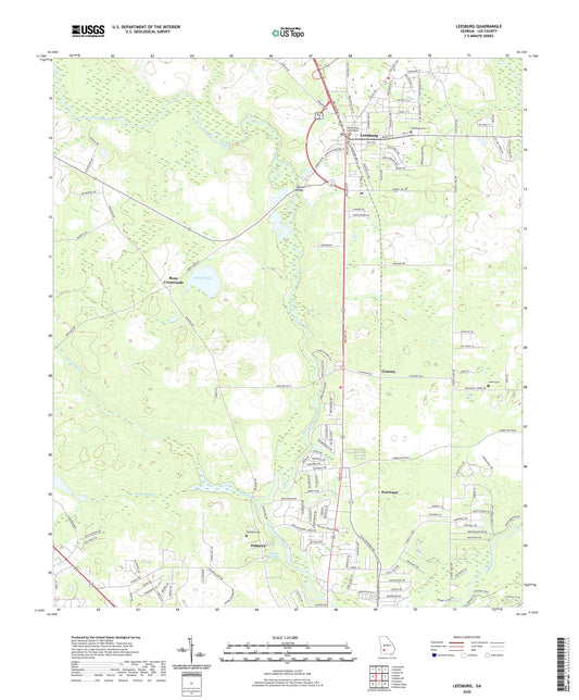 Leesburg Georgia US Topo Map Image