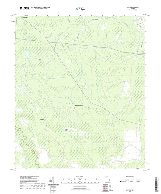 Letford Georgia US Topo Map Image