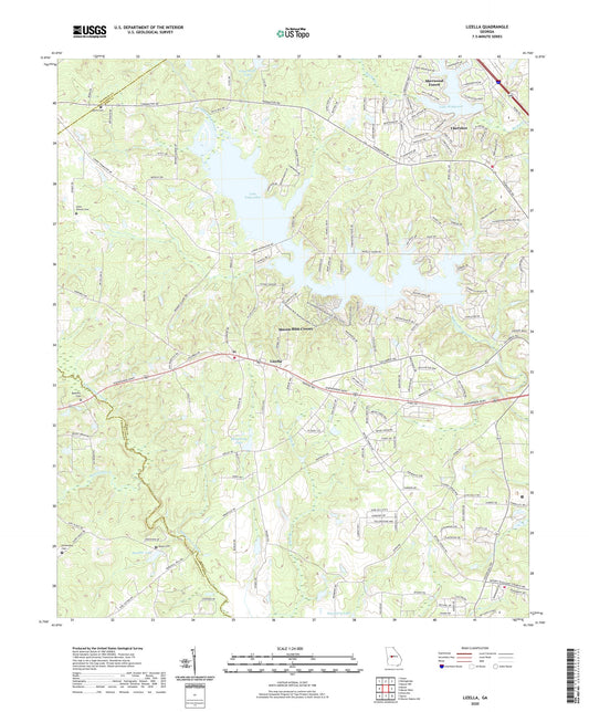 Lizella Georgia US Topo Map Image