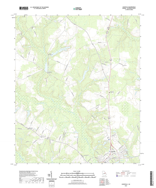 Louisville Georgia US Topo Map Image