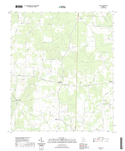 Lucile Georgia US Topo Map Image