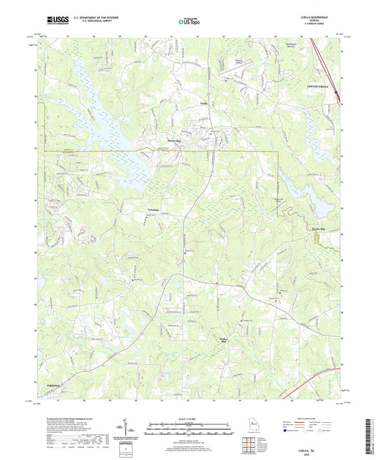 Luella Georgia US Topo Map Image